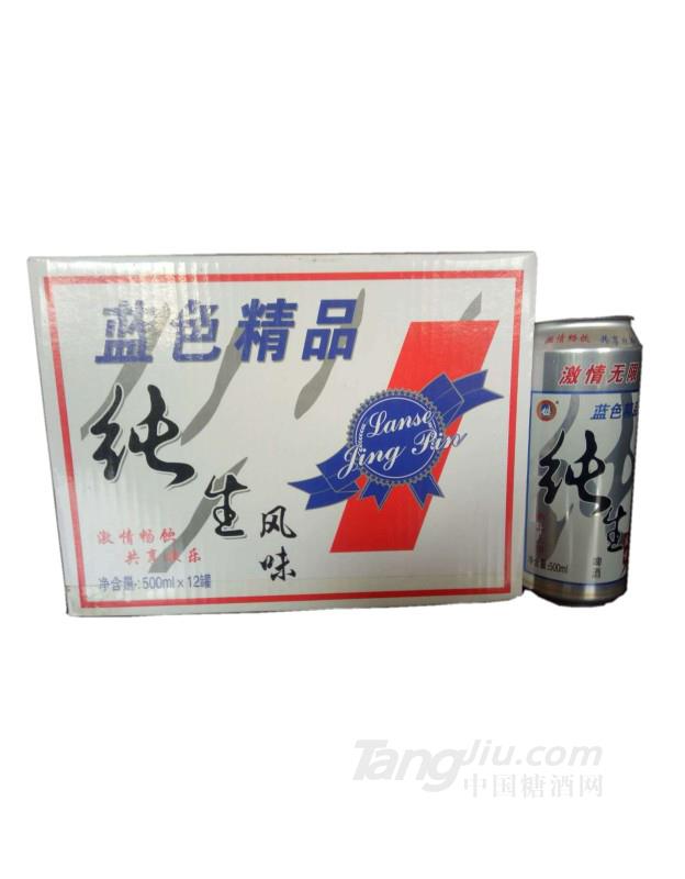 蓝色精品纯生风味500ml×12罐