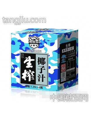 椰陵岛正宗生榨椰子汁1.25Lx6瓶