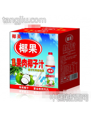 椰果正宗果肉椰子汁植物蛋白饮料1.25Lx6瓶