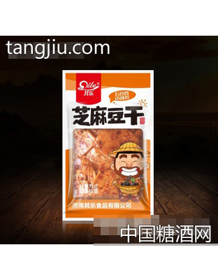 其乐芝麻豆干