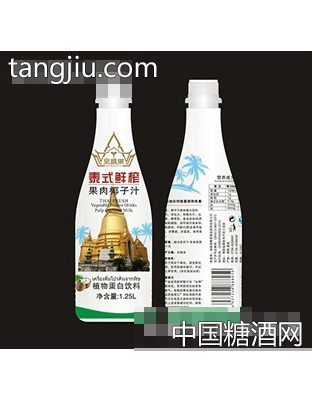 亲情果泰式鲜榨果肉椰子汁1.25L