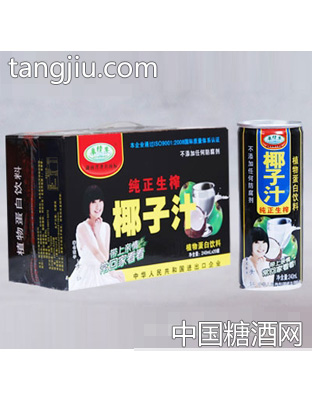 亲情果椰子汁240mlx20罐