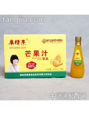亲情果芒果汁350mlx12瓶