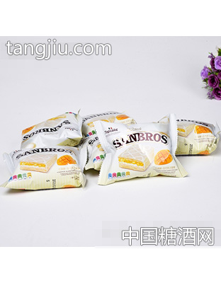 芒果鲜白巧克力蛋糕