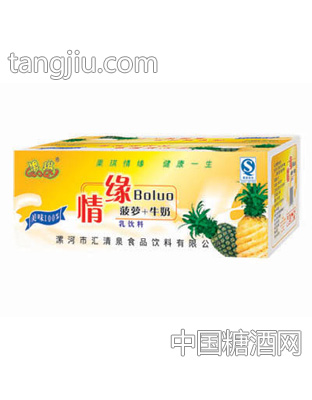 清泉菠萝牛奶