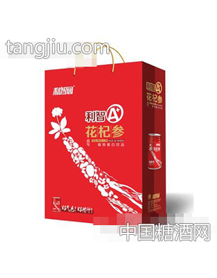 利智园利智A加花杞参蛋白饮料手提袋