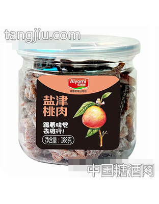 哎哟咪大易拉罐盐津桃肉188g
