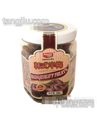 哎哟咪六棱罐韩式半梅338g