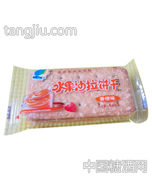 康达水果沙拉饼干香橙味称重
