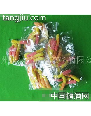 三色虫橡皮糖