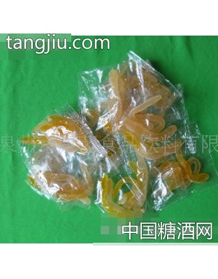 透明虫形橡皮糖