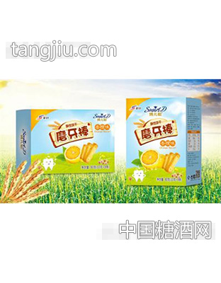 博儿聪香橙味磨牙棒