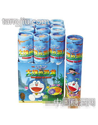哆啦A梦桶装打砂果汁软糖