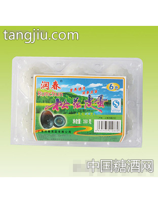 润春松花皮蛋6枚