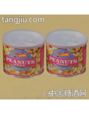 润丰185克油炸花生罐头