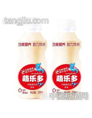 萌乐多乳酸菌饮品原味338ml