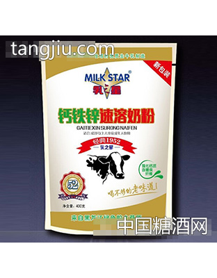 400g乳之星钙铁锌速溶奶粉