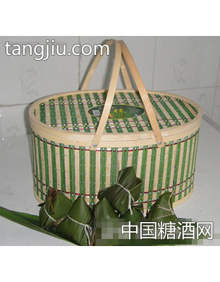 瑞香湘粽竹篮