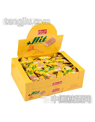 hit威化橙子饼干盒