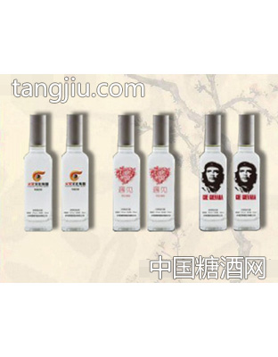 磨砂方瓶定制酒