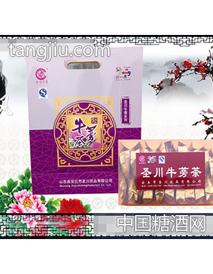圣川牛蒡茶紫色盒装