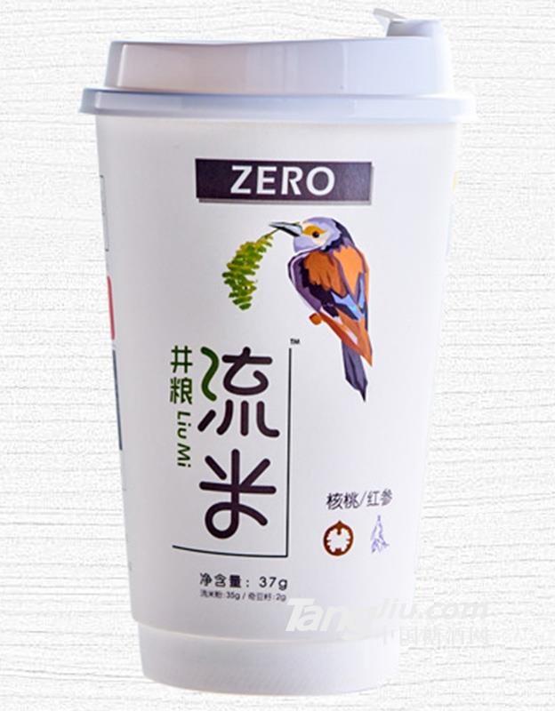 井粮流米零系列核桃红参味即冲杯装37g