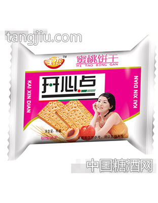 宝杰开心点蜜桃饼韧性饼干散装称重