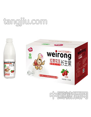 多焙养红枣花生植物蛋白饮料1LX8