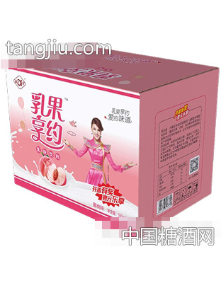 乳果享约乳味饮料蜜桃味500mlx15