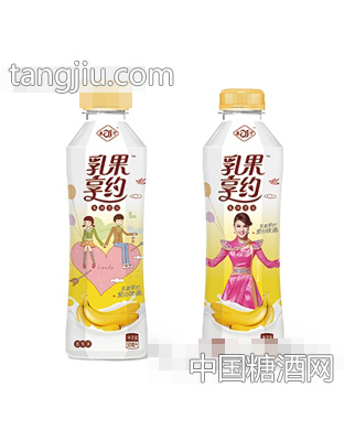 乳果享约乳味饮料香蕉味500ml瓶