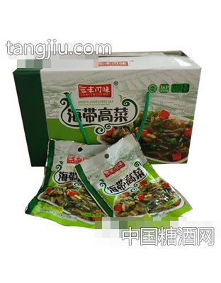 三丰可味新品80克海带高菜箱袋装