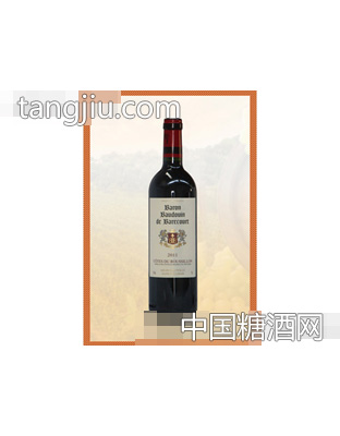 法国博杜安男爵鲁西永干红葡萄酒