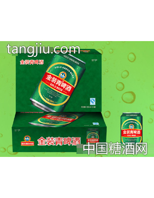11度金装青啤酒330mlX24罐