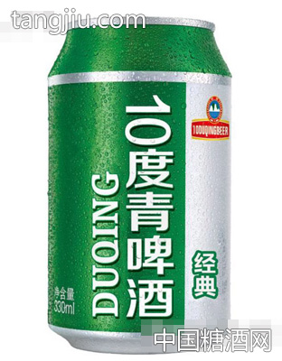 10度青啤酒330ml经典
