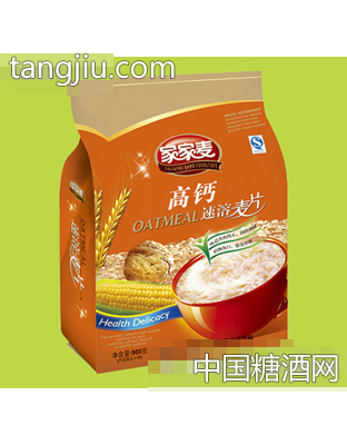 家家麦高钙麦片900g