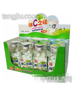 维派维C之味含片糖38g×8小瓶×12彩盒青苹果