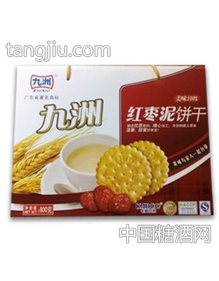 九洲红枣泥饼干礼盒