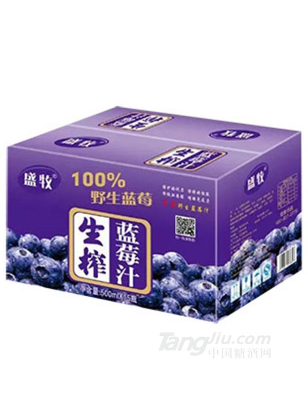 盛牧生榨蓝莓汁500mlx15瓶