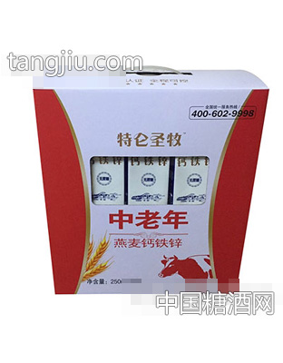 特仑圣牧中老年燕麦钙铁锌