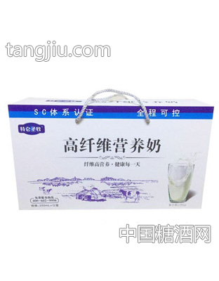 特仑圣牧高纤维营养奶