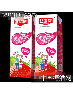 益膳房果味风情乳味饮品草莓味250ml