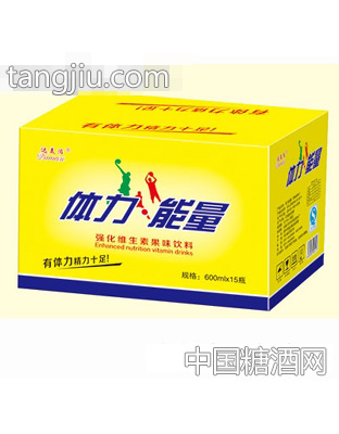 达美滋体能能量强化维生素果味饮料600mlx15