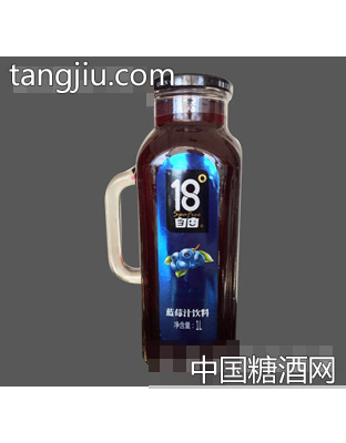 18℃自由蓝莓汁饮料1L