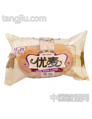 时鲜鸡蛋味优麦蛋糕