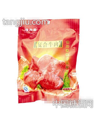 双花复合牛肉200g