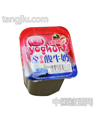 双喜草莓味益生菌酸牛奶
