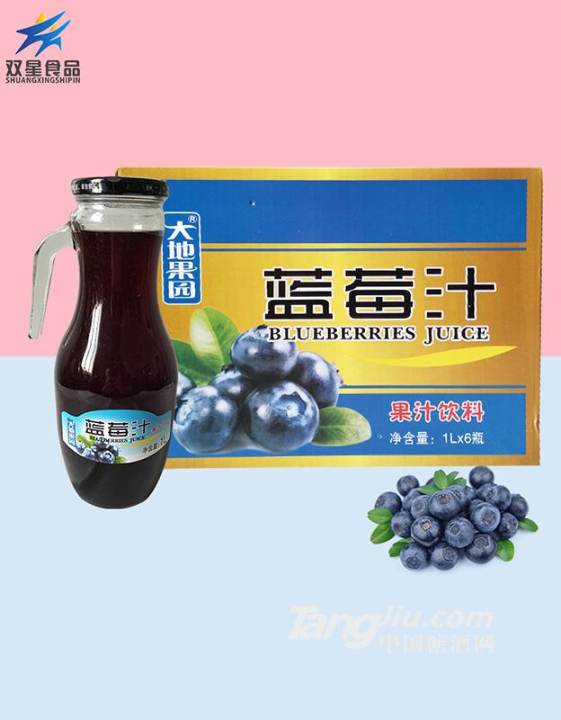大地果园-蓝莓汁饮料-1L