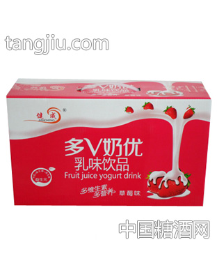 健成多V奶优乳味饮品红箱
