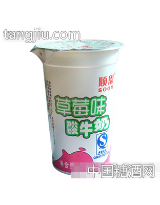 顺恩草莓酸牛奶