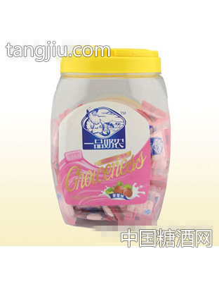 一品奶农压片糖果(草莓味)罐装